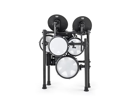 Alesis Nitro Max Kit Electric Drum Set with Quiet Mesh Pads, 10" Dual Zone Snare, Bluetooth, 440+ Authentic Sounds, Drumeo, USB MIDI, Kick Pedal