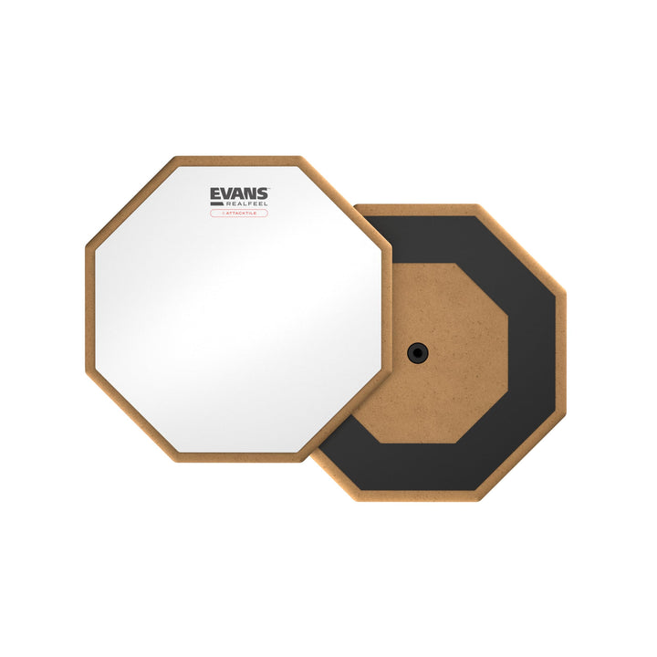 Evans RealFeel Attacktile Drum Pad - Drum Practice Pad - UV Coated Practice Pad - 1-Sided - 10 Inch