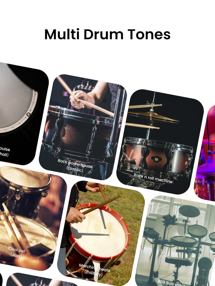 AeroBand Electronic Drum Set PocketDrum2 MAX（2025 Version）, Air Drum Sticks & Pedals & Bluetooth Adapter, Play Drum Anywhere Anytime, 8 Tones and USB Midi Teens Adult Drummer Gift (Earphone Included)